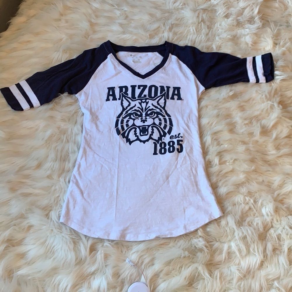 Champion Elite Women's University of Arizona 3/4 sleeve TShirt with wildcat